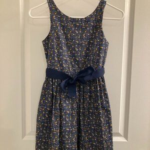 Polo by Ralph Lauren Navy Floral Girls Dress - Size 8